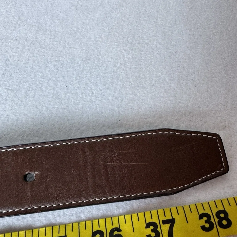 Swiss Gear Men's Medium 32-36 Black Brown Reversible Belt Bonded Leather